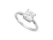 Forever Classic Cushion 9.5mm Moissanite Engagement Ring size 10 4.20ct DEW