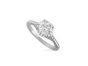 Forever Classic Round 6.5mm Moissanite Halo Engagement Ring size 9 1.41cttw DEW
