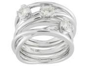 Forever Classic Round 4.5mm Moissanite Band Style Ring size 5 0.99cttw DEW