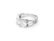 Forever Classic Round 6.5mm Moissanite Engagement Ring size 6 2.00cttw DEW