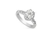 Forever Classic Oval 9x7mm Moissanite Engagement Ring size 7 2.25cttw DEW