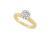 Forever Classic Round 6.5mm Moissanite Engagement Ring size 6.5 1.00ct DEW
