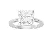 Forever Brilliant 8.5mm Moissanite Solitaire Engagement Ring size 8 2.80ct DEW