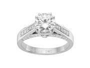 Forever Brilliant Round 7.5mm Moissanite Ring size 8 1.50ct DEW