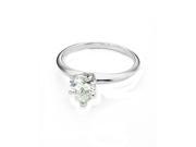 Forever Classic Heart 6.5mm Moissanite Statement Ring size 7 1.00ct DEW