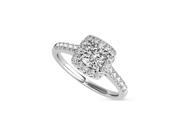 Forever Classic Cushion 4.5mm Moissanite Engagement Ring size 5.5 0.80cttw DEW