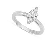 Forever Brilliant Marquise 10x5mm Moissanite Engagement Ring size 5 1.00ct DEW