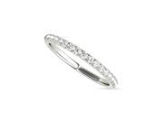 Forever Classic White Gold 1.7mm Moissanite Wedding Band size 6.5 0.35ct DEW