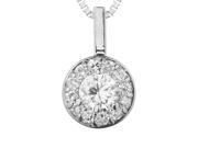 Forever Brilliant Round 3.0mm Moissanite Pendant Necklace cttw DEW