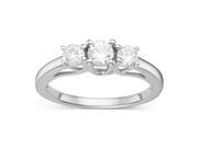 Forever Classic Round Cut 4.0mm Moissanite Engagement Ring size 9 0.55cttw DEW