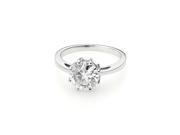 Forever Brilliant 5.0mm Octagon Moissanite Engagement Ring size 7 0.50ct DEW