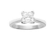 Forever Brilliant Square Cut 5.5mm Moissanite Engagement Ring size 6 1.00ct DEW