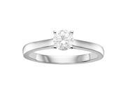 Forever Brilliant Round 5.0mm Moissanite Engagement Ring size 9 0.53cttw DEW