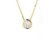 Forever Brilliant Round 6.5mm Moissanite Pendant Necklace 1.00ct DEW