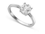 Forever Brilliant 5.0mm Moissanite Engagement Ring size 7 0.50ct DEW