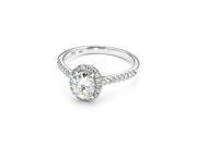 Forever Brilliant Oval 8x6mm Moissanite Engagement Ring size 7 1.84cttw DEW