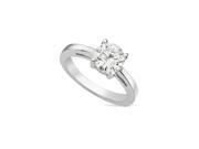 Forever Brilliant Round 6.5mm Moissanite Engagement Ring size 5 1.00ct DEW