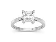 Forever Classic Square 6.0mm Moissanite Engagement Ring size 7 1.30ct DEW