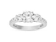 Forever Classic Round 6.0mm Moissanite Engagement Ring size 6 1.62cttw DEW