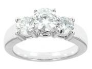 Forever Classic Round 6.5mm Moissanite Engagement Ring size 7 2.00cttw DEW
