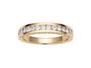 Forever Classic Yellow Gold 2.0mm Moissanite Wedding Band size 5 0.42cttw DEW