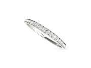 Forever Classic White Gold 1.5mm Moissanite Wedding Band size 4 0.25cttw DEW