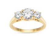 Forever Classic Round 6.0mm Moissanite Engagement Ring size 6 1.26cttw DEW