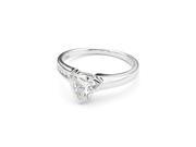 Forever Classic 7.0mm Trillion Moissanite Engagement Ring size 8.5 1.08cttw DEW
