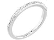 Forever Classic White Gold 1.1mm Moissanite Wedding Band size 7 0.18cttw DEW