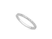 Forever Classic White Gold 1.5mm Moissanite Wedding Band size 7.5 0.29cttw DEW
