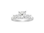 Forever Brilliant Round 6.5mm Moissanite Engagement Ring size 6 1.40cttw DEW