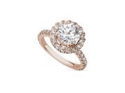 Forever Classic Round 6.0mm Moissanite Engagement Ring size 7 1.34cttw DEW