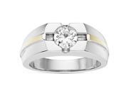 Forever Classic Mens Round 6.5mm Moissanite Wedding Band size 9 1.00ct DEW