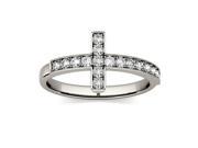 Forever Classic 1.7mm Round Cross Ring size 9 0.34cttw DEW