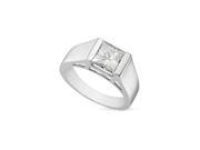 Forever Classic Square 7.0mm Moissanite Engagement Ring size 10