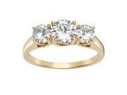 Forever Classic Round 6.5mm Moissanite Engagement Ring size 9 2.00cttw DEW