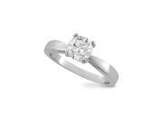 Forever Classic Round 6.5mm Moissanite Engagement Ring size 5.5 1.00ct DEW