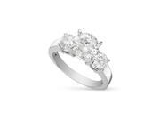 Forever Brilliant Round 8.0mm Moissanite Engagement Ring size 7 2.90cttw DEW