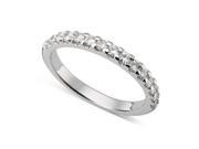 Forever Classic Round Cut 2.0mm Moissanite Wedding Band size 5 0.45cttw DEW