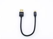 Xpower 24K Aluminium Alloy Micro USB Cable 0.2M Nylon Braided