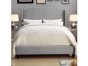Chavelle Queen Upholstered Panel Bed Gray
