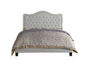 Turin Queen Upholstered Panel Bed Gray