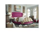 Felisa Queen Upholstered Platform Bed Pink