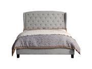Nielsen Queen Upholstered Panel Bed Gray