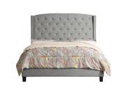 Noblesville Queen Upholstered Panel Bed Gray