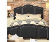 Niagara Queen Upholstered Panel Bed Charcoal