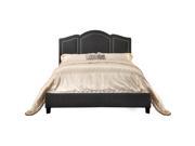 Niagara Queen Upholstered Panel Bed Charcoal