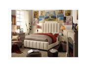 Isabel Queen Upholstered Panel Bed Beige