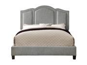Niagara Queen Upholstered Panel Bed Gray