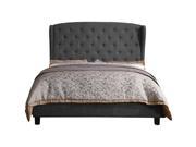 Nielsen King Upholstered Panel Bed Charcoal